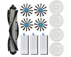 Filter, hoofdborstel, zijborstel en dweil geschikt voor Bissell 3115 EV675 stofzuiger