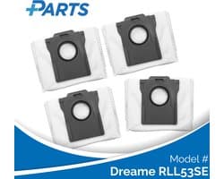 Dreame RLL53SE Stofzakken (4 Stuks, Plus.Parts® alternatief voor RDB8)