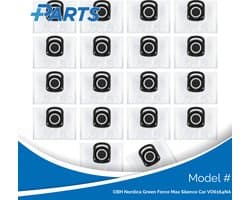OBH Nordica Green Force Max Silence Car VO6164NA Stofzakken (18 Stuks, Plus.Parts® alternatief voor ZR200540)