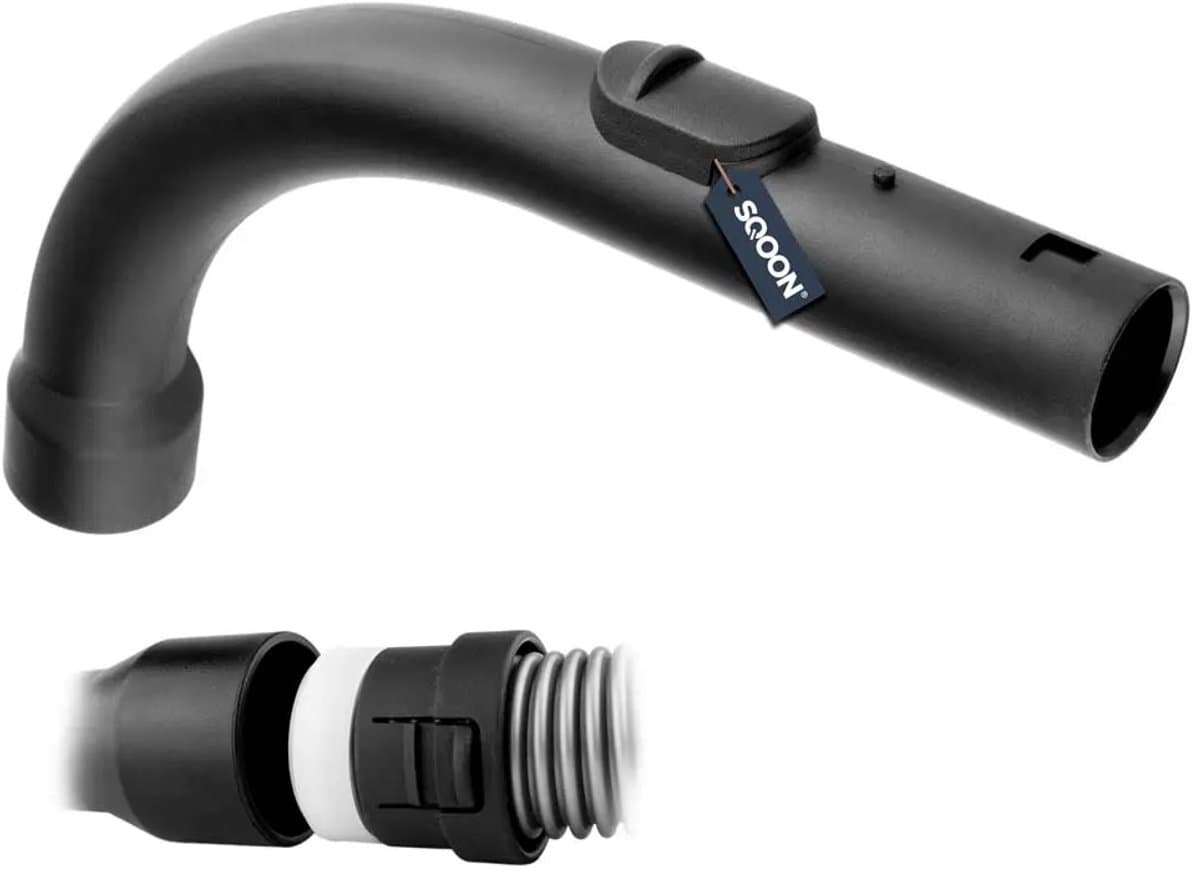 SQOON® Pistoolgreep geschikt voor Miele S500/S600/S4/S5/S6/S7/S8 - Gelijk aan model: 9442601 / 5269091 - Ø35mm met kliksluiting voor originele slang en buis - Vervangt originele Miele-handgreep — afbeelding 1