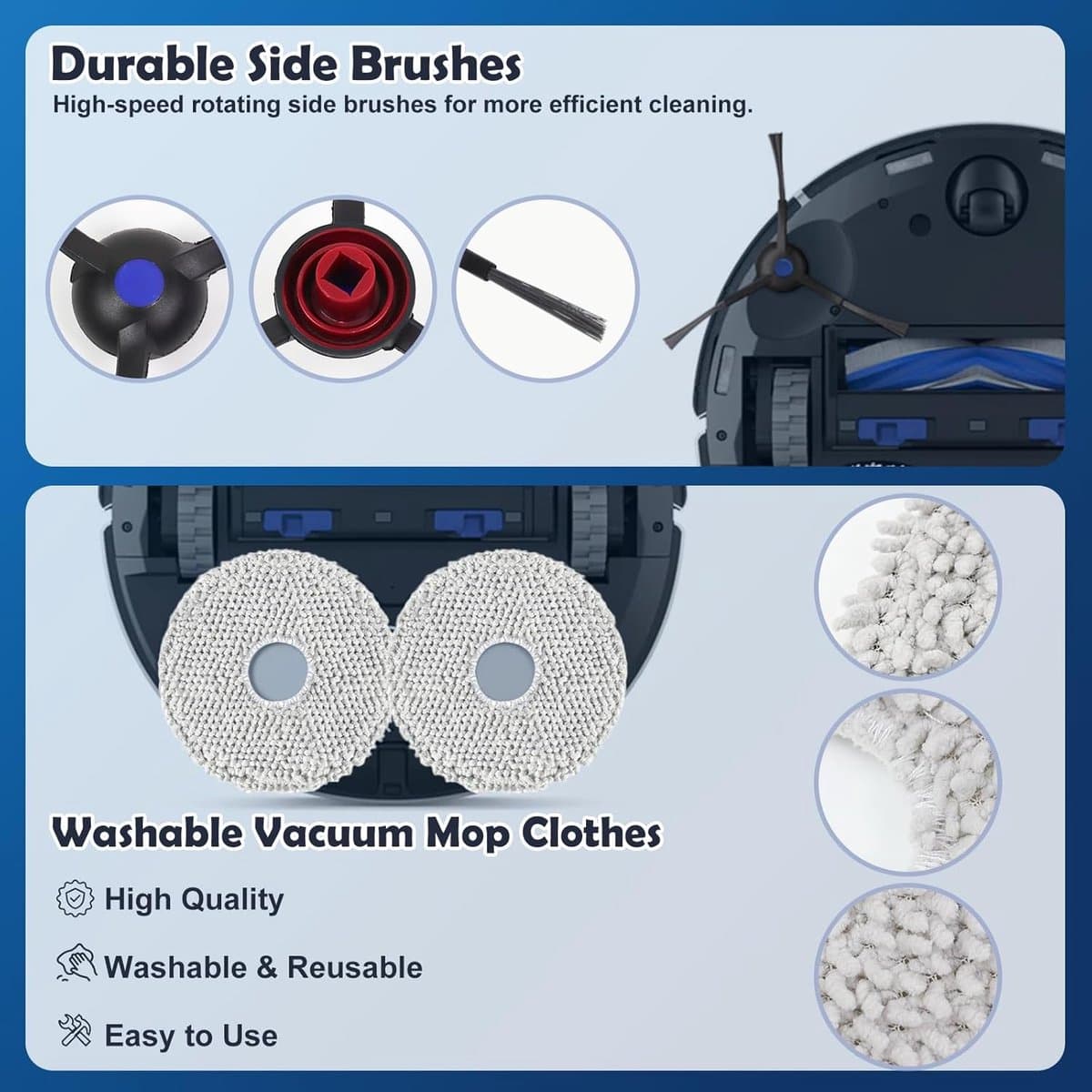 Vervangende accessoires voor de T30S, geschikt voor de ECOVACS DEEBOT T30S / T30S PRO robotstofzuiger — afbeelding 1