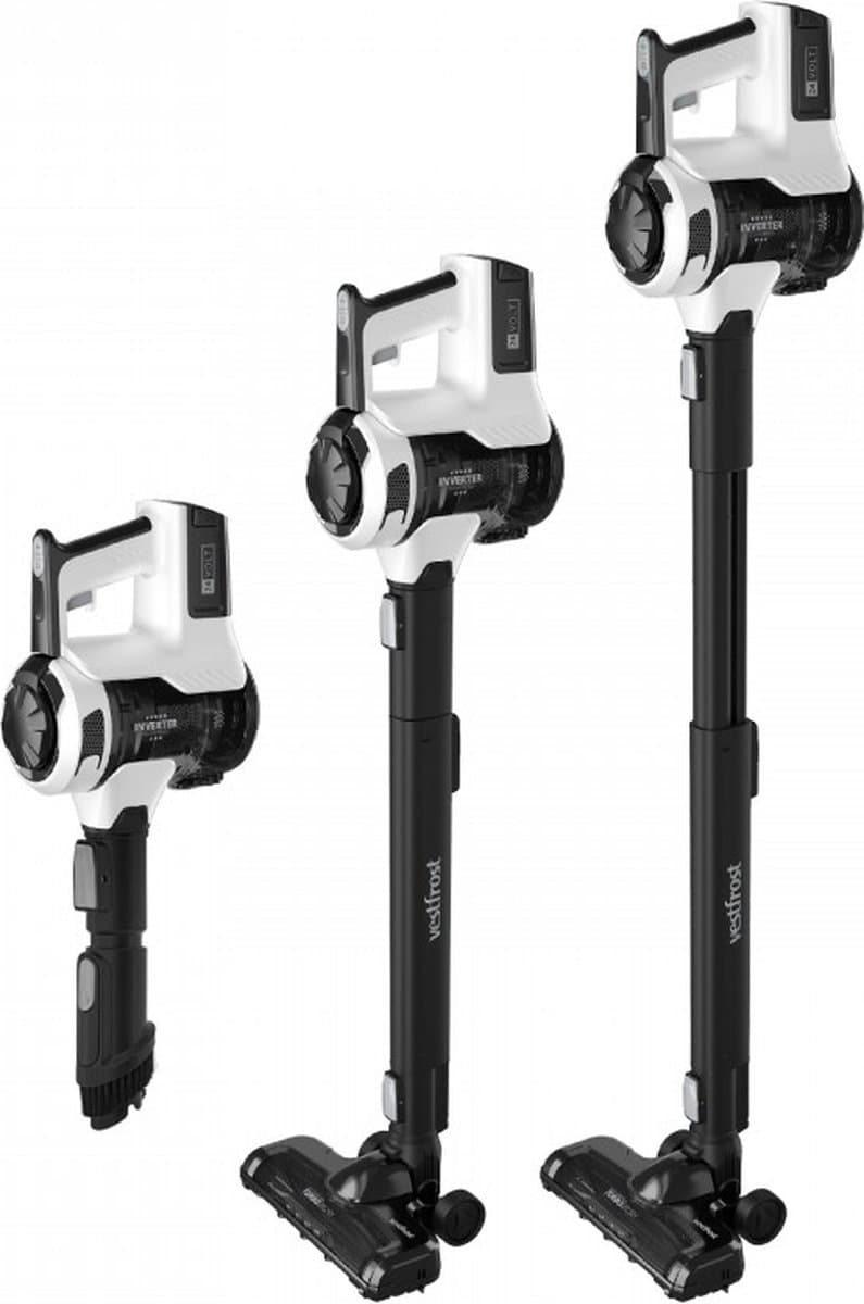 Vestfrost Draadloos stofzuigen&dweilen - VF-VM4301WG - 60 min - 100m² - 4-traps filtratie - HEPA filter - Handstofzuiger - Turboborstel met LED-verlichting - Hoge Zuigkracht - Verticaal parkeren - 7-voudige Buisverstelling - 2.65 Kg - Laden in 3.5 u — afbeelding 1