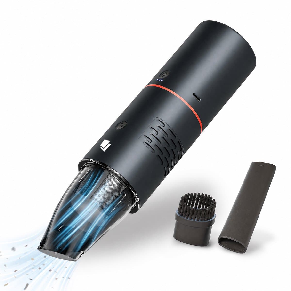 Caliber Kruimeldief - Hand Stofzuiger Draadloos - 19kPa zuigkracht - RVS en Hepa Filter - 15.000 mAh Accu meegeleverd (CPS-VC-P) — afbeelding 1