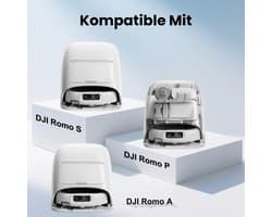 Dailygoods- Stofzakken Antibacterieel 8 Stuks - Accessoires voor DJI Romo P/S/A - Reservezak Basisstation - Premium Kwaliteit - Lange Levensduur - Stofzuigerzakken