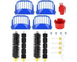 Vervangingsonderdelen voor iRobot Roomba 600-serie (605, 615, 616, 620, 621) - 18-delige set - Filter en zijborstel