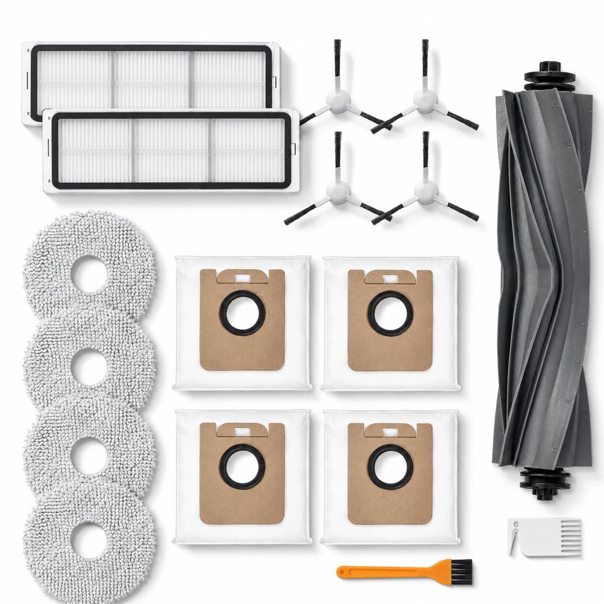 ZENC® Complete Accessoireset Geschikt voor Dreame L10s Ultra, L10 Ultra, S10(pro) & Xiaomi X10/X10+ - Robotstofzuiger - Onderhoudsset - HEPA-filters - Borstels - Stofzakken - Dweilpads — afbeelding 1
