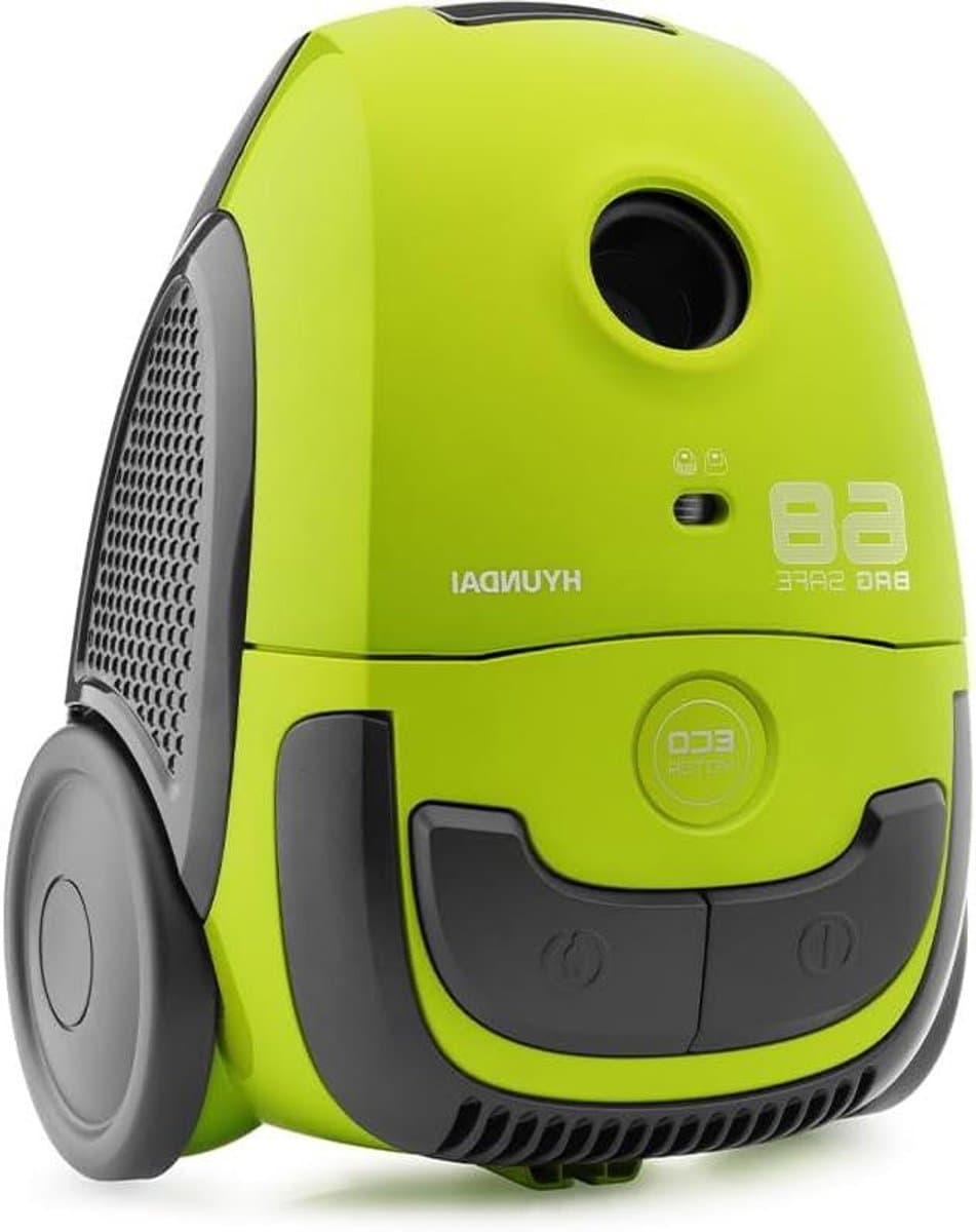 Stofzuiger met zak - Cilinderstofzuiger ECO - Huis reinigen - ECO-motor lager verbruik - 2L volume - Groen — afbeelding 1