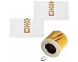 AreoSe - Stofzuigerzakken en filters voor KARCHER WD3 SE 4001 6.959 - 130.0 + Filtr 6.414-552.0 - 10 zakken + 1 filter