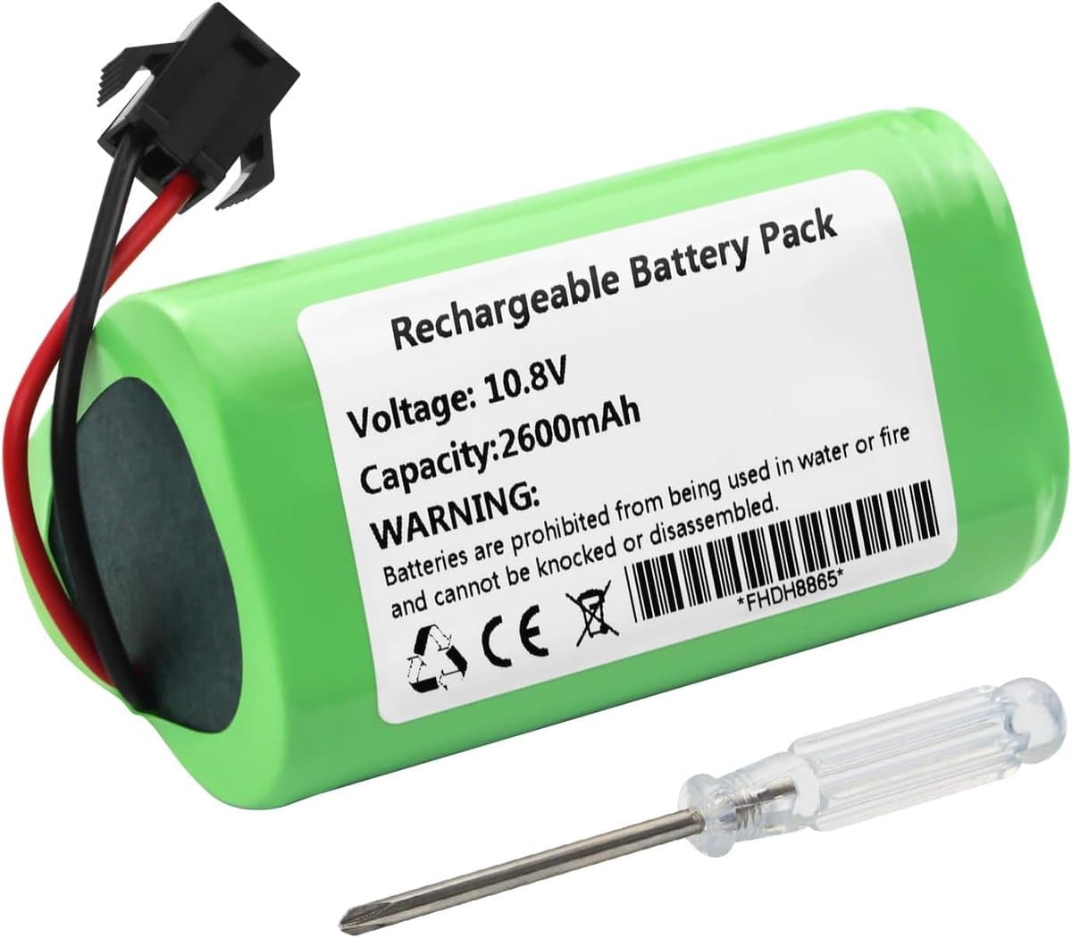 ANTIEE Vacuum Cleaner Batterie pour Vactidy T6, T7, T8 Robots avec Aspirators,PN:Vactidy Ls001-02 10.8V 2600mAh/28.08wh - ShopVlot — afbeelding 1