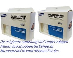 2 sets Samsung stofzuigerzakken met filter voor SC15F30 en SC20F30 series