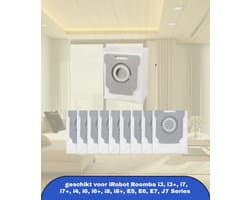 10 Stuks stofzuigerzakken - Dust Bags geschikt voor iRobot Roomba i3, i3+, i7, i7+, i4, i6, i6+, i8, i8+, E5, E6, E7, J7 Series