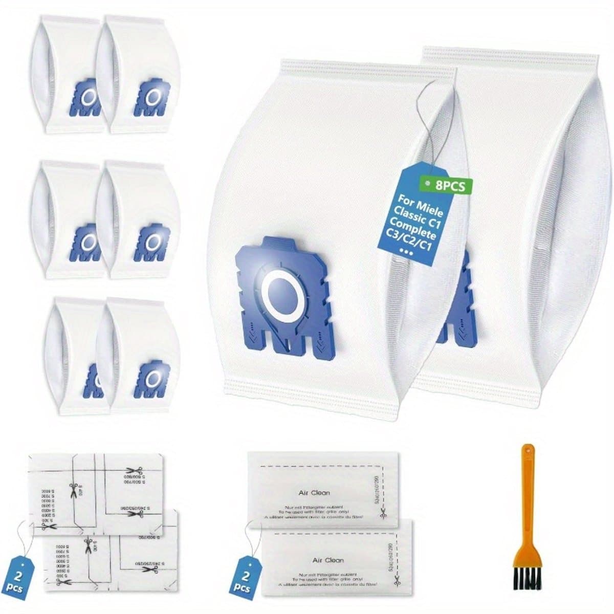 Livé® Vacuümzakken – 8-pack Filters voor Miele Stofzuiger — afbeelding 1