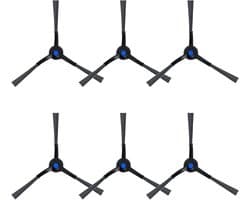 Reserveonderdeel zijborstels voor robotstofzuiger, set van 6 - Ecovacs Deebot T50 Pro Omni/T50 Max PRO OMNI/T50 Omni/X8 PRO OMNI/X8 Omni - Stofzuiger accessoires - Duurzame borstels - Vervangingsonderdeel