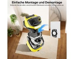 10 Stuks Vliesfilterzakken voor Kärcher WD2, WD3 en SE4001/SE4002