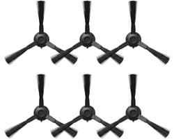 6 stuks zijborstels - Siliconen - Laag geluidsniveau