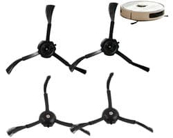 Zijborstelset voor robotstofzuiger - 4 stuks - Nylon