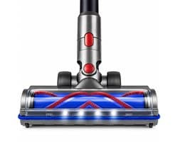SQOON Stofzuiger Mondstuk Geschikt voor Dyson Stofzuiger V7 / V8 / V10 / V11 en v15 Series -Met V Borstel - Zuigmond voor Dyson Steelstofzuiger - LED Licht