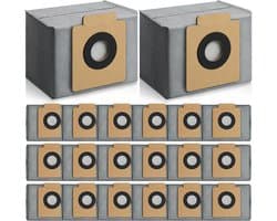 20 stuks stofzakken geschikt voor Eufy X10 Pro Omni & X8 Pro robotstofzuiger zelfleegende station - 4-laags filtratiesysteem - vervangingszakken met grote capaciteit