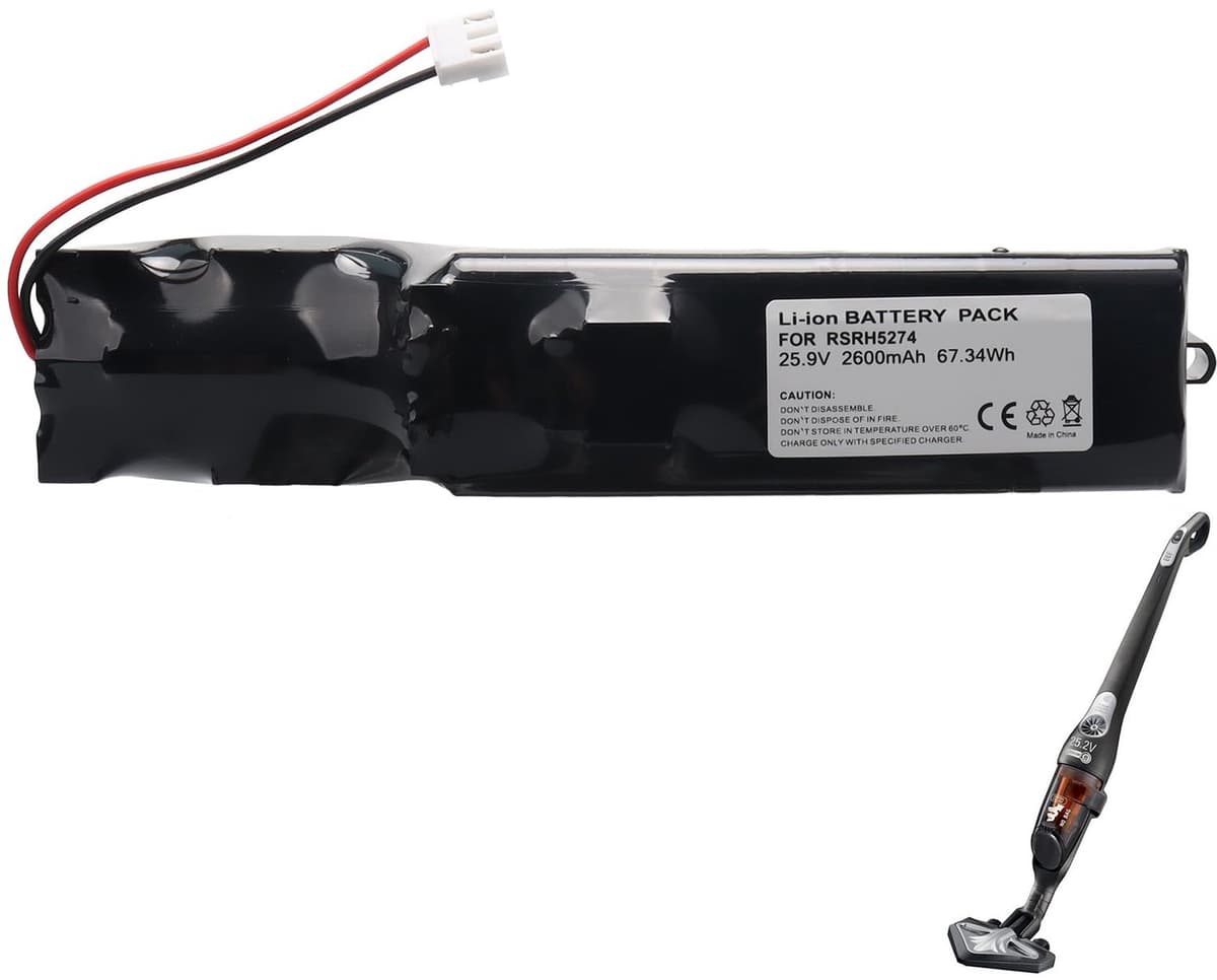 25.9V Vervangende Batterij voor Rowenta Stofzuigers — afbeelding 1