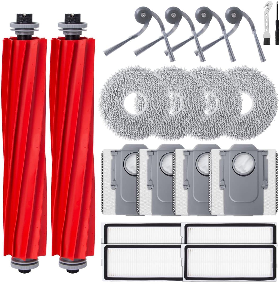Dailygoods- Accessoires - Compatibel met Roborock QV 35A/35S - Stofzuigeronderdelen - Stofzuigeraccessoires - Verlengstuk - Borstel — afbeelding 1