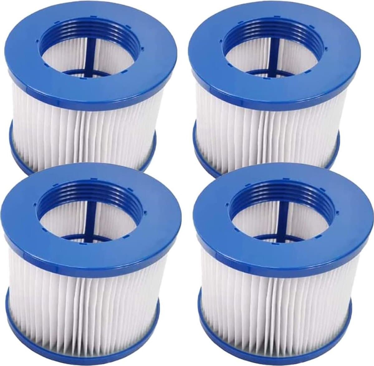 Opblaasbare filterpatronen Geschikt voor spa's, jacuzzi's en zwembaden; laminaire stromingsfilter. (4-pack) — afbeelding 1