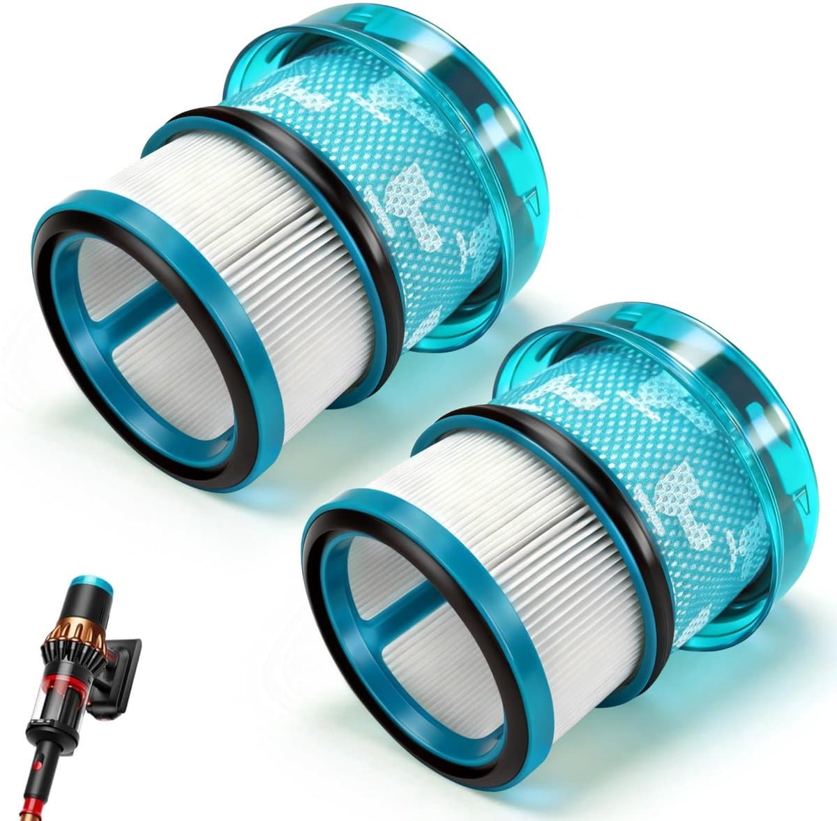 Namajunas - HEPA-filter vervangingsonderdeel geschikt voor Dyson V16 Piston Animal - Stofzuiger accessoire - 2 stuks - Geschikt voor Dyson V16 Piston Animal Submarine DS60 stofzuiger - Uitwasbaar en Herbruikbaar — afbeelding 1