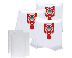 Sillar Set 12x Stofzuigerzak - microvezel - 3x Stofzuiger filter, universeel - vervangend - 3-laags filtersysteem - geschikt voor stofzuigers Zelmer Jupiter Magnat Maxim Solarix Twix