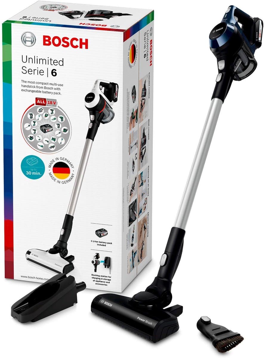 Bosch - Unlimited 6 - BBS611PCK - Steelstofzuiger - Blauw — afbeelding 1