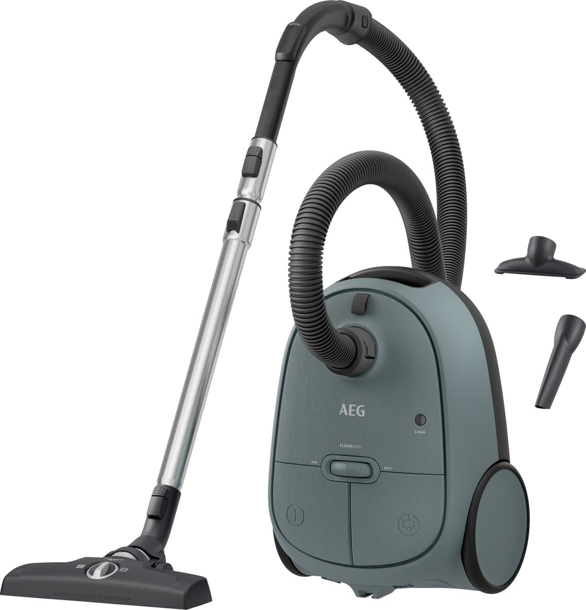 AEG AB61C1OG Clean 6000 - Stofzuiger met zak - Ocean Green - Hepa filtratie - Vacuum cleaner - Alle vloertypen - 650 watt - Lang snoer 12m bereik - 2 extra accessoires - Compact design — afbeelding 1