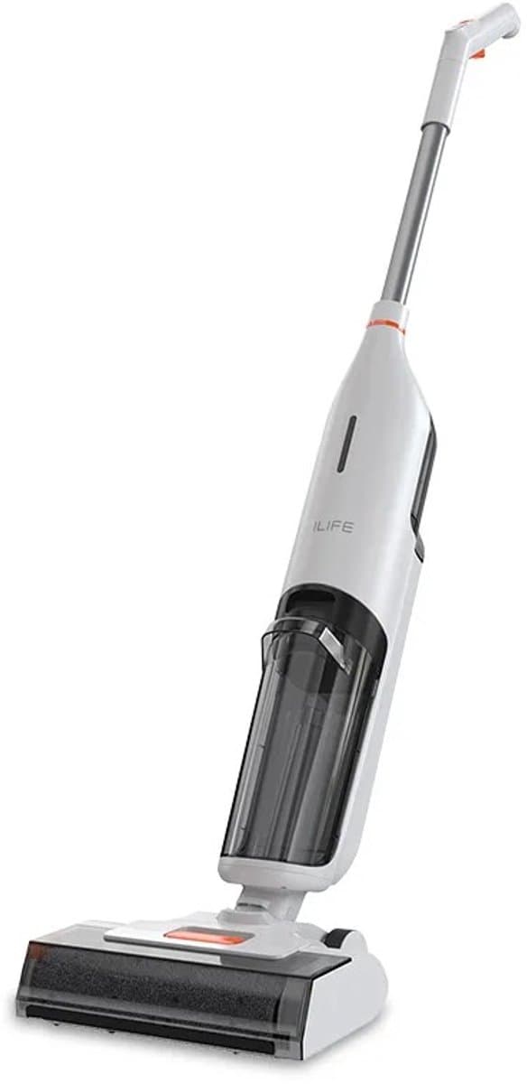 ILife - W90 - Handstofzuiger met Steel - 150W - 3 in 1 - 700 ml Watertank - Elektrische Bezem - Automatische Stofsensor - Afneembare Kruimelzuiger - Wit — afbeelding 1
