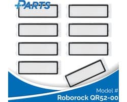Roborock QR52-00 Filters (8 Stuks, Plus.Parts® alternatief voor 8.02.0240)