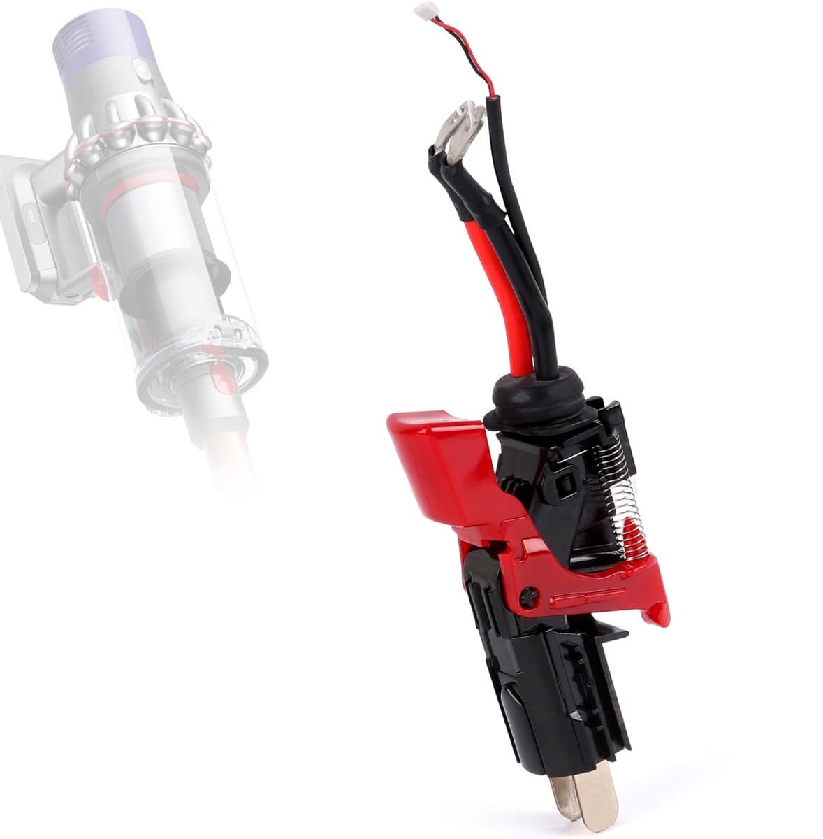 Verbeterde aan/uit-schakelaar set voor Dyson V10 SV12 stofzuiger, vervangende onderdelen, duurzame kwaliteit en eenvoudig te installeren — afbeelding 1