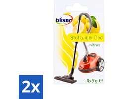 2 x Blixer - Beckmann - Stofzuiger Deodorant - Citrus - 4 Geurverspreiders - Stofzuiger Geur - Citrus Geur - Huis Geur - Frisse Geur - Stofzuiger Deo