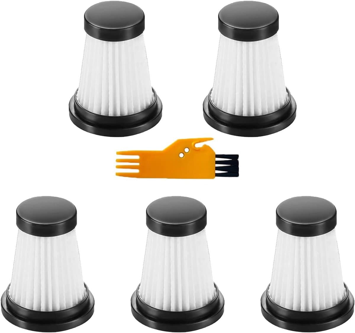 5 stuks HEPA-filters geschikt voor MOOSOO K12, K12 Pro, K13 draadloze stofzuiger — afbeelding 1