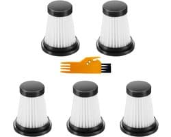 5 stuks HEPA-filters geschikt voor MOOSOO K12, K12 Pro, K13 draadloze stofzuiger