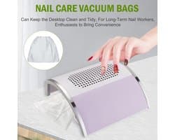 15 Stuks Niet-geweven Nagelstofafzuigcollector, Reinigingsgereedschap, Nagelstofzuigerzak, Enkele Ventilator Nagelstofafzuigzak Manicure Gereedschapaccessoire