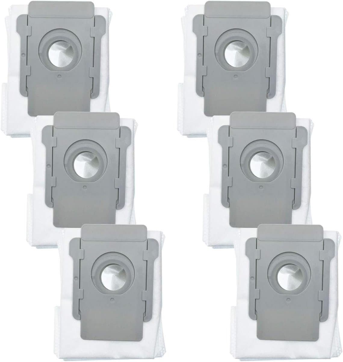 6x stofzuiger zakken geschikt voor iRobot Roomba i7+i3/E5/E6/S9/J7 wegwerpbaar robot stofzuiger stofzakken — afbeelding 1