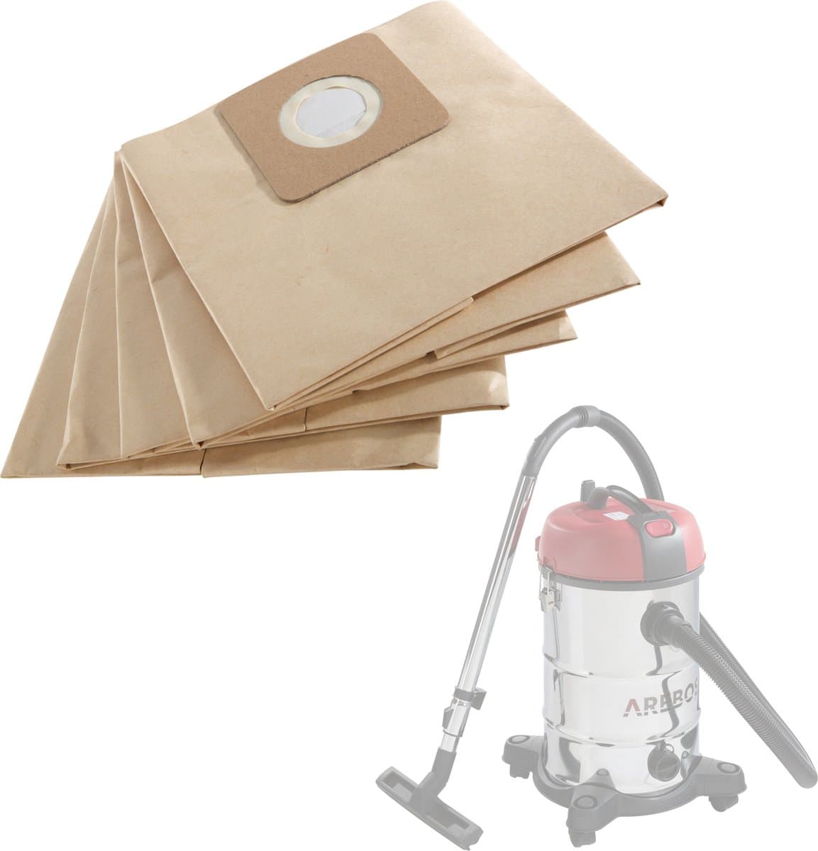 AREBOS 5x Zak voor Stofzuiger 1800 W — afbeelding 1