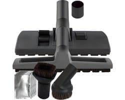 Combi zuigmond, plumeau & parketborstel set geschikt voor Bosch, Siemens, Philips, AEG, Inventum, Nilfisk, Henry, Numatic stofzuiger - 32mm - 35mm Stofzuigervoet, stofzuigerborstel, Parketzuigmond, stofzuigermondstuk met 4 geurzakjes