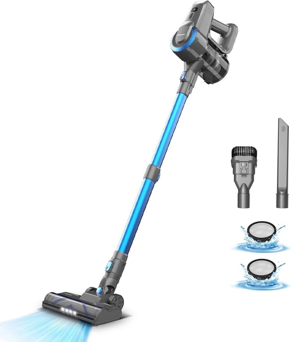SteeFly® 6 in 1 Steelstofzuiger - Op accu 40 min - Lichtgewicht - Zonder zak - 175W - Lichtblauw - Meerdere oppervlaktes — afbeelding 1