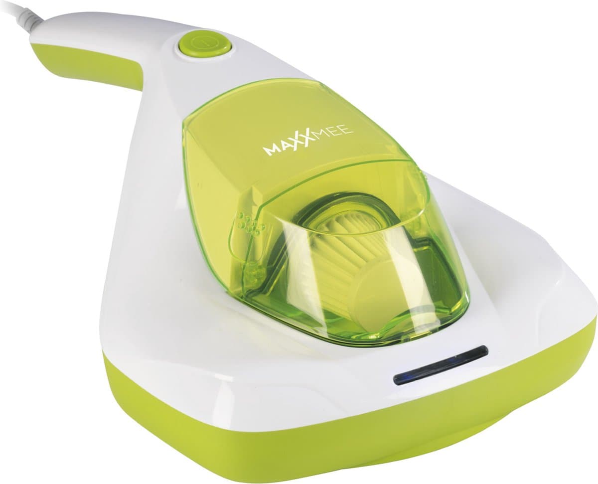 MAXXMEE Mite handstofzuiger compact met UV-C licht - wit/limegroen — afbeelding 1