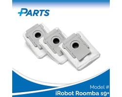 iRobot Roomba s9+ Stofzakken (3 Stuks, Plus.Parts® alternatief voor 4626194 / 4640235)