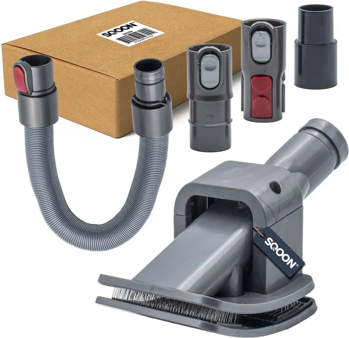 SQOON® - Huisdierverzorgingsset geschikt voor Dyson V8, V10, V11 en V12 - 5-delig - Model 972205-01 - in doos — afbeelding 1