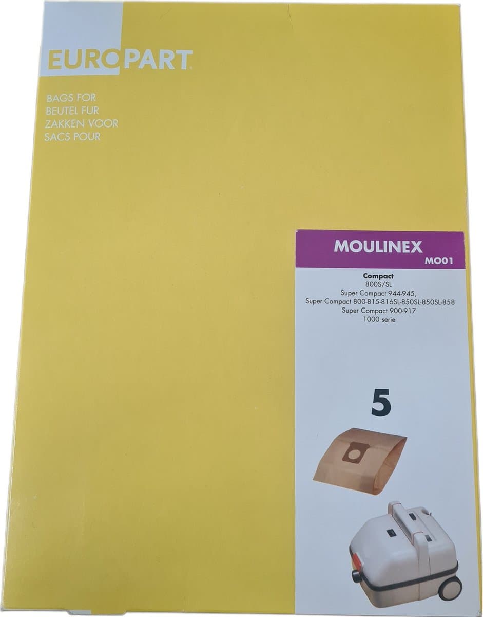europart - stofzuigerzak - moulinex MO01 - compact — afbeelding 1