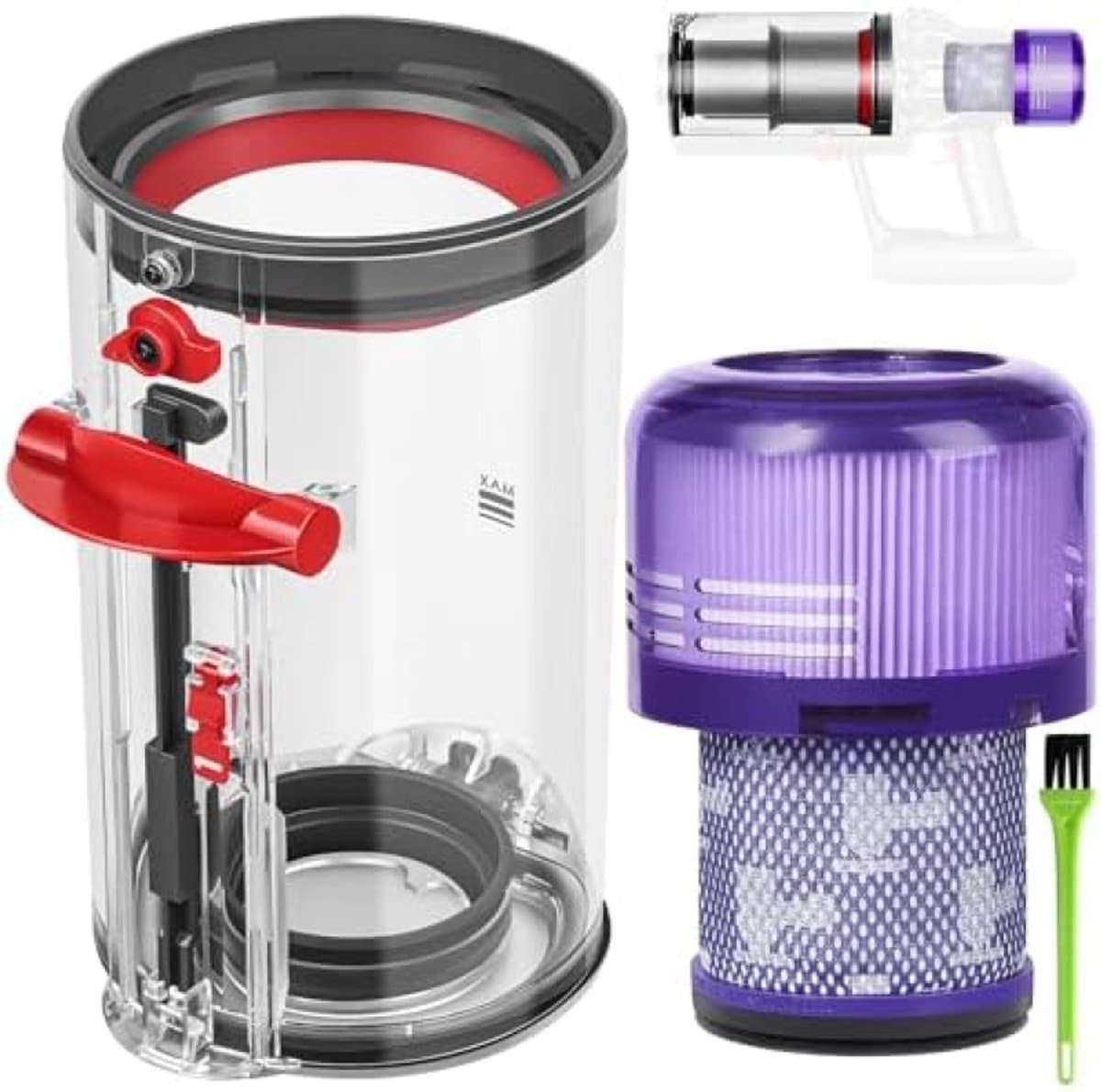 Stofopvangbakken en filters Geschikt voor Dyson V11, V15, SV14, SV17, SV15, SV22 en SV28. — afbeelding 1
