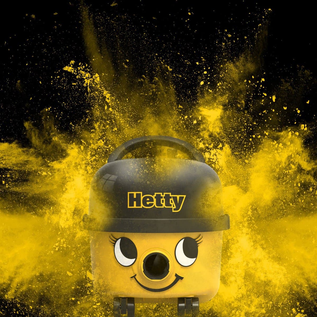 Numatic Hetty Compact HET160-11 - Stofzuiger met zak - Geel - Special Edition — afbeelding 1