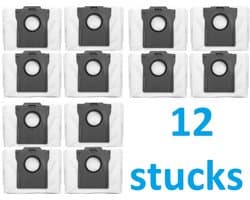 12 x stofzuigerzak voor de robot Dreame X30 - X40 - L10s ultra pro heat - X50 - Grote capaciteit tot 3L - beste kwaliteit vervangingen - voor Dreame L10s pro Ultra/L10s Pro Ultra Heat/X40 Ultra E12/L40 Ultra/L10s Ultra Gen2 - stofzuigerzakken