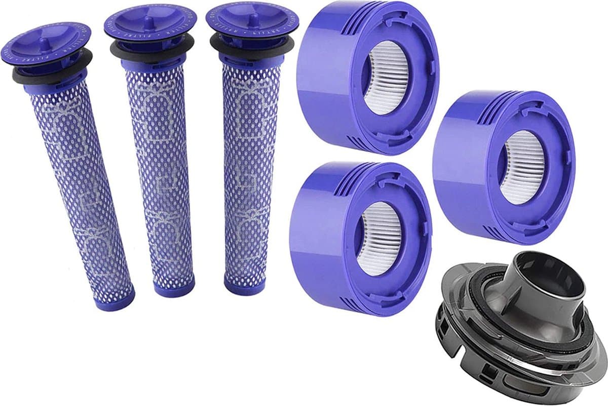 XXL Set HEPA Pre- & Post Filter geschikt voor Dyson V7, V8 - inclusief Cover cap voor Dyson V7/V8 - Promessa-Solutions. — afbeelding 1