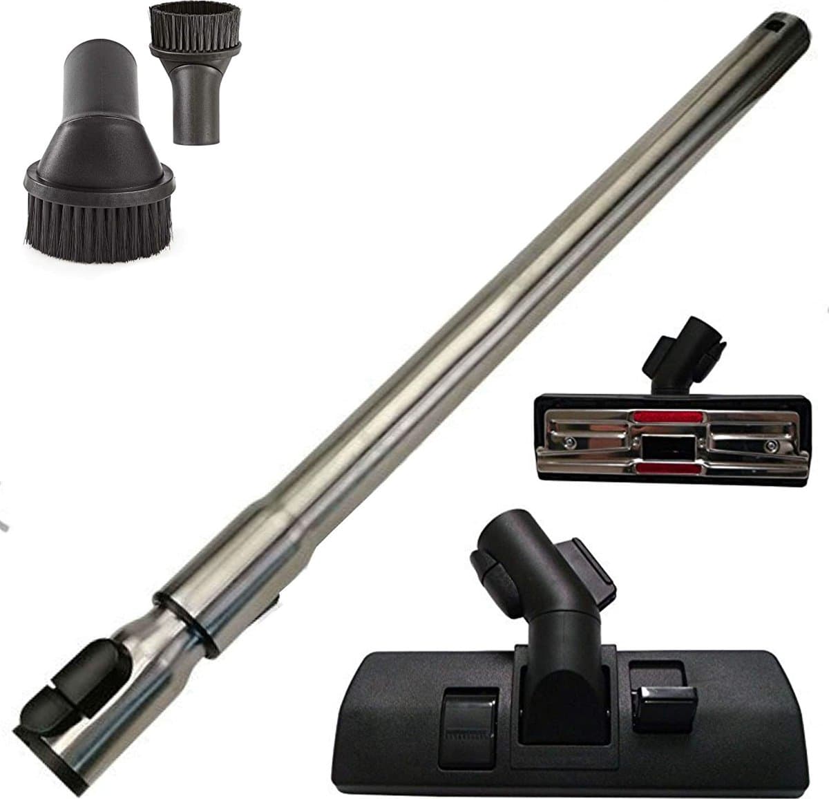 Maxorado 35mm Set 3-delig - Buis + meubelborstel + combi mondstuk geschikt voor Miele S2, S4, S5, S6, S8, C1, C2, C3, ecoline - stofzuiger opzetstuk — afbeelding 1