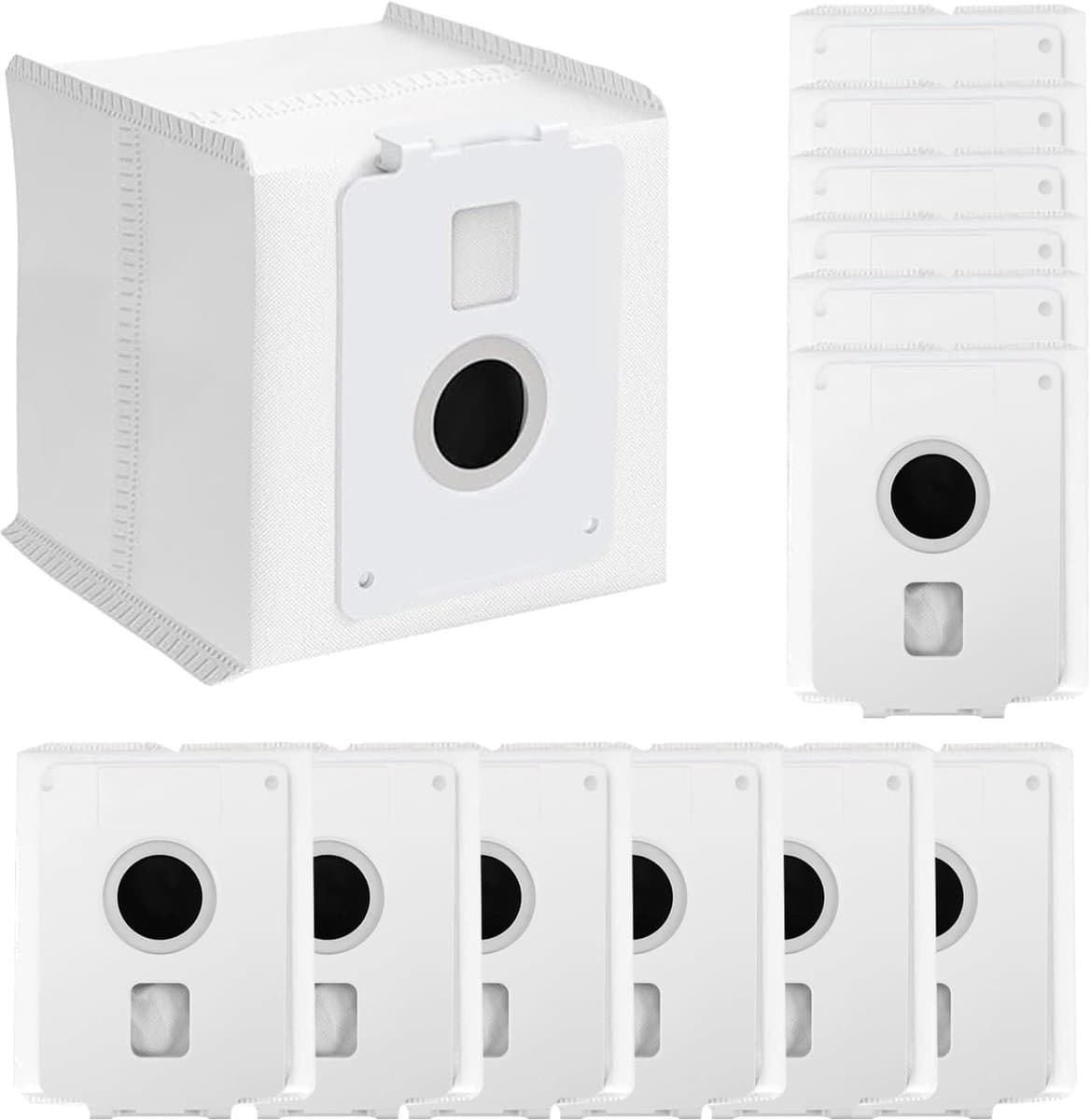 12 stuks vervangende stofzakken geschikt voor LG CordZero stofzuigers - Voor LG All-in-One Tower A939KBGS A938KBGS, A937KGMS en A949KTMS — afbeelding 1